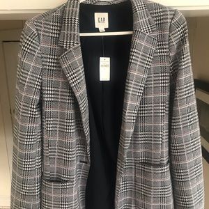 NWT Gap Plaid Blazer
